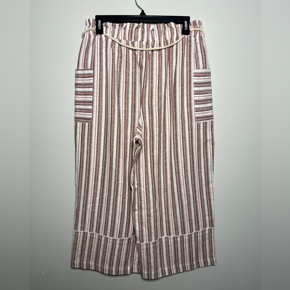 Kylie Paige Linen-Blend Wide Leg Flowy Pants - Picture 4 of 6